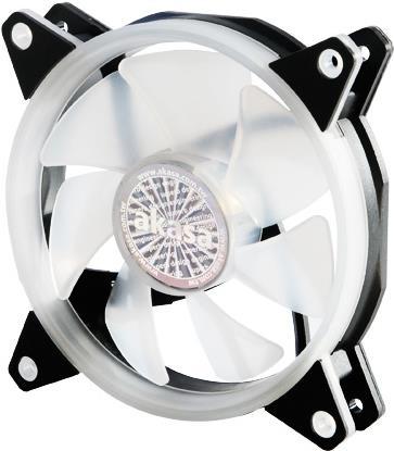 Akasa Vegas R7 Case per computer Ventilatore 12 cm Nero Trasparente (Akasa Vegas R7 RGB LED Fan - 120mm)