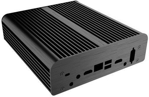 Akasa Newton S7D Fanless Ultralille formfaktor UCFF Ingen strÃ¸mforsyning Sort