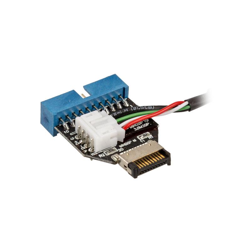 Akasa AK-CBUB38-40BK cavo USB 0,4 m Nero (Akasa USB 3.1 Gen2 Internal Connector to USB 3.1 Gen1 19-pin Internal Adapter Cable)