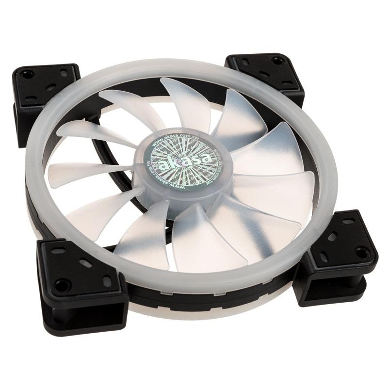 Akasa Vegas TLY Case per computer Ventilatore 14 cm Nero, Traslucido (Akasa Vegas TLY Addressable RGB Fan - 140mm)