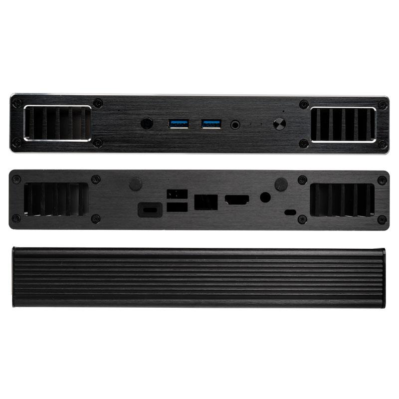 Akasa Plato X8 Small Form Factor [SFF] Nero (Akasa Plato X8 Low Profile NUC Case for 8th Gen Intel NUC Boards 38.5mm High Fanle