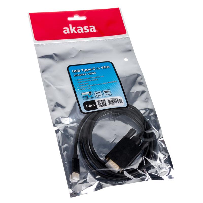 Cavo adattatore da tipo C a VGA - nero