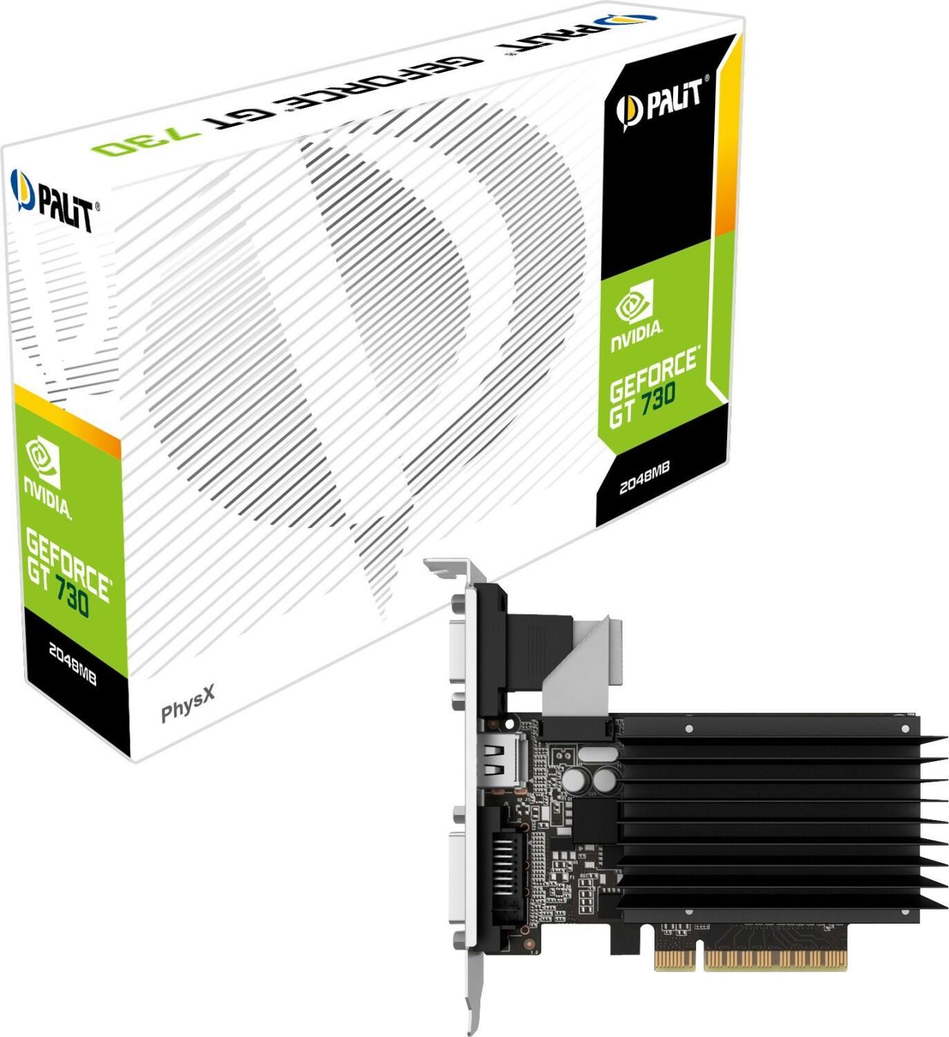 PALIT VGA GT730 2GB VGA/DVI/HDMI GDDR3 NEAT7300HD46H