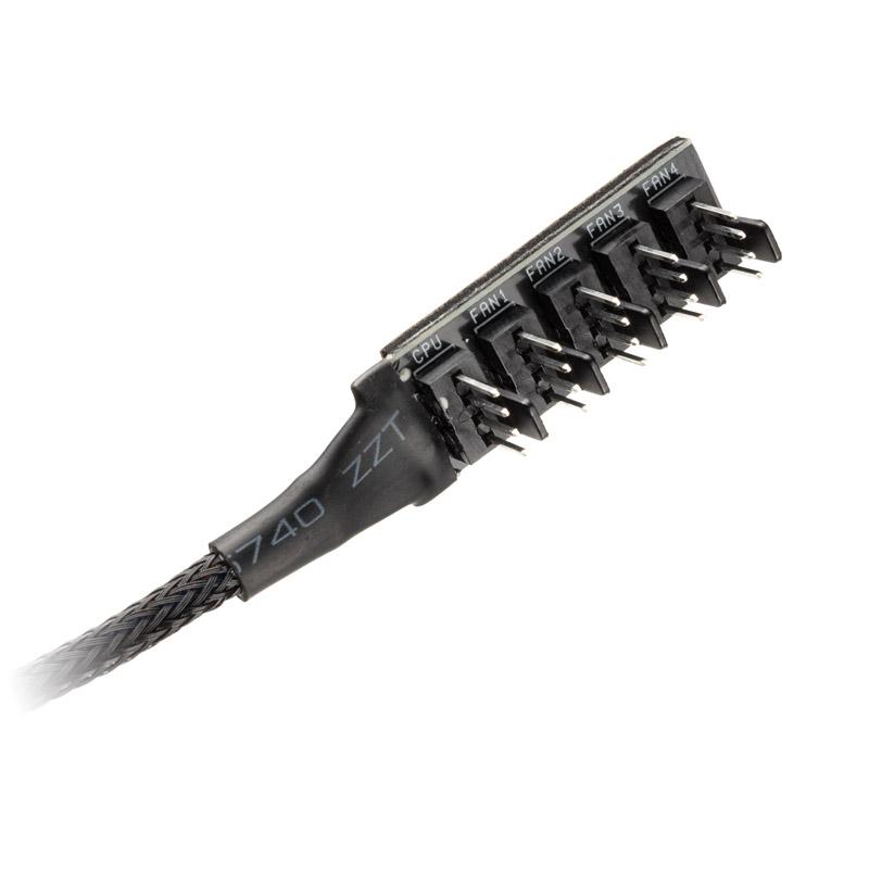 Akasa AK-CBFA08-30BK cavo di alimentazione interno 0,3 m (Akasa FLEXA FP5H 5 Fan PWM Splitter Hub Cable)
