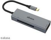 Akasa Ak -cr -09bk - CF - MicroSD (transflash) - SD - SDHC - SDXC - Grey - 5000 Mbit/S - MacOS - Windows XP/7/10 - Chrome OS -