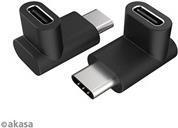 Akasa AK-CBUB63-KT02 adattatore per inversione del genere dei cavi USB Type-C Nero (Akasa - USB-C adapter - USB-C til USB-)