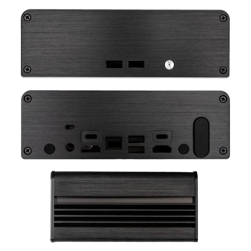 Akasa Newton CTN Case senza fan di ALU Compact per Nuc 11 Pro Core I3 (A-NUC75-M1B)