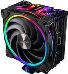 Akasa Soho H4 Plus Processore Raffreddatore d'aria 12 cm Nero 1 pz (Akasa Soho H4 Plus ARGB Heatsink & Fan Intel & AMD Sockets