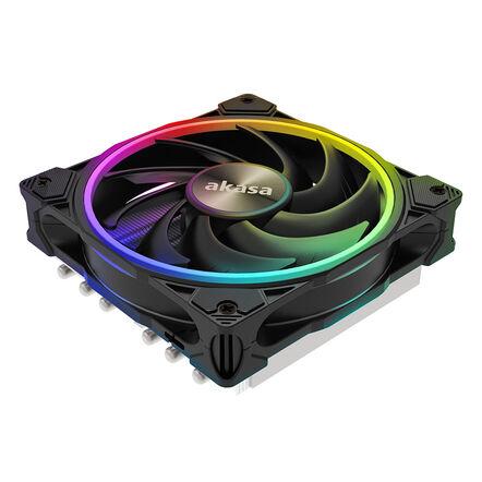 AKASA CREEDER CPU SOHO H6L 6 PIPE DI CALLE ARGB Cooler a basso profilo 67 mm Altezza LGA115X-CPU CORSO-AMD AM4 (RYZEN) (AK-CC40
