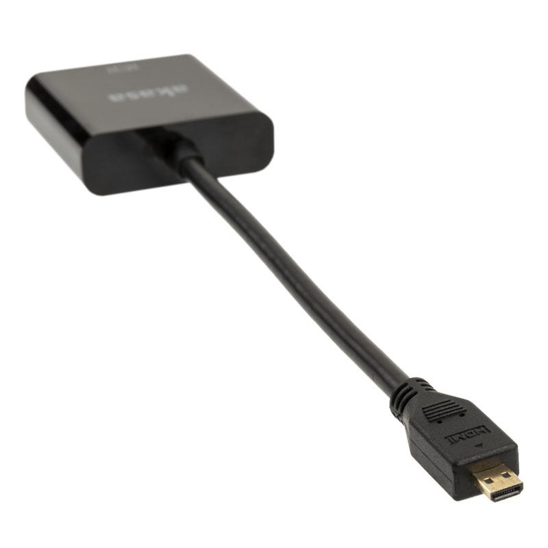 AKASA AK-CBHD21-15BK Adattatore cavo video 0,15 M HDMI Type D (microfono) VGA (D-SUB) nero (AK-CBHD21-15BK)