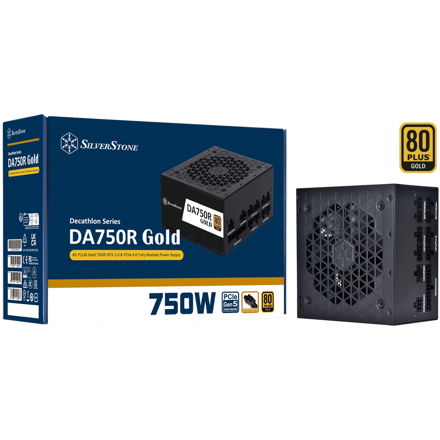 SST-DA750R-GM 750 W nero 1x 12VHPWR 4x gestione cavi PCIe 750 watt