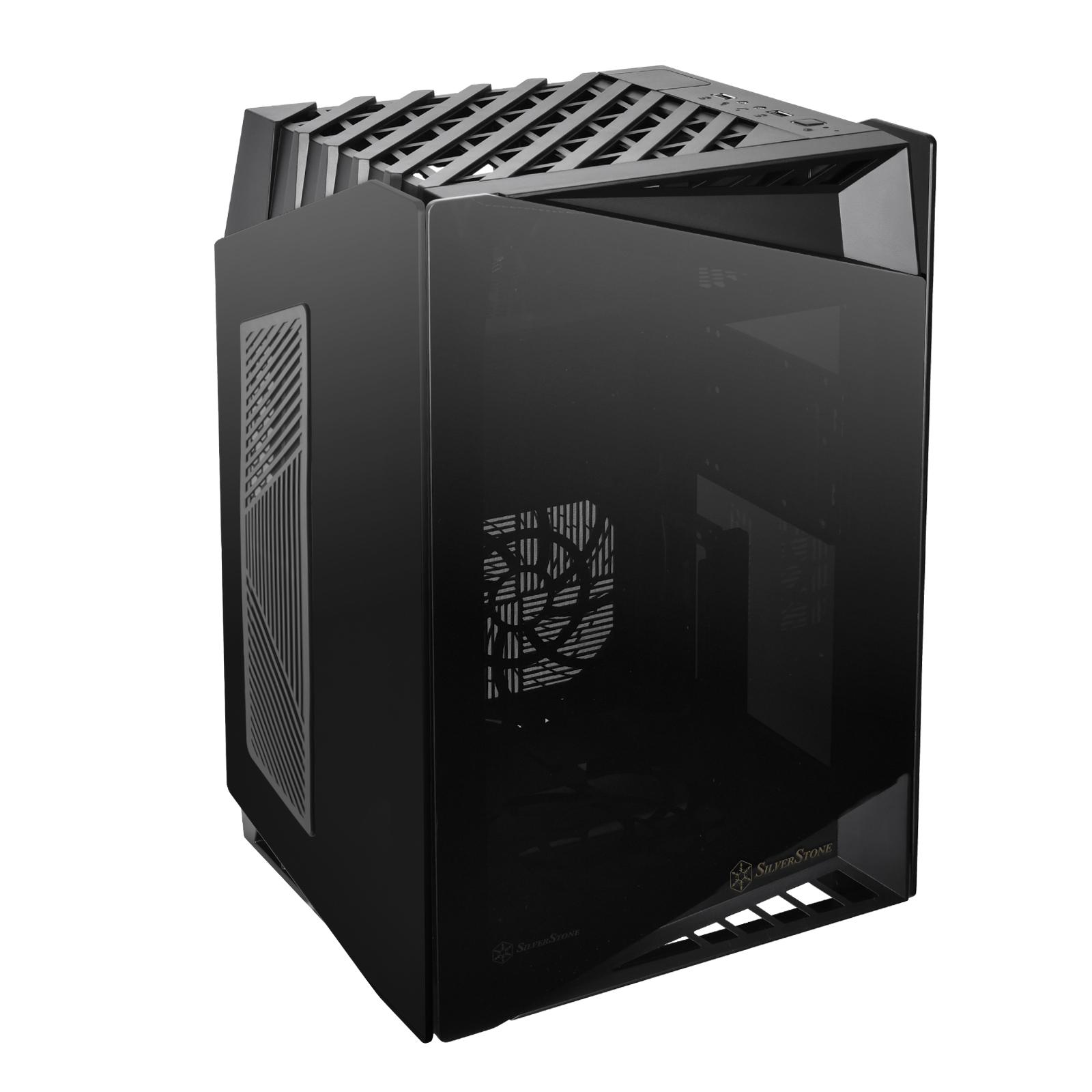 Silverstone Lucid LD03 -AF - Torre - Mini -dtx - nessuna fornitura di tensione (SFX12V/SFX -L12V) - Black - USB/Audio