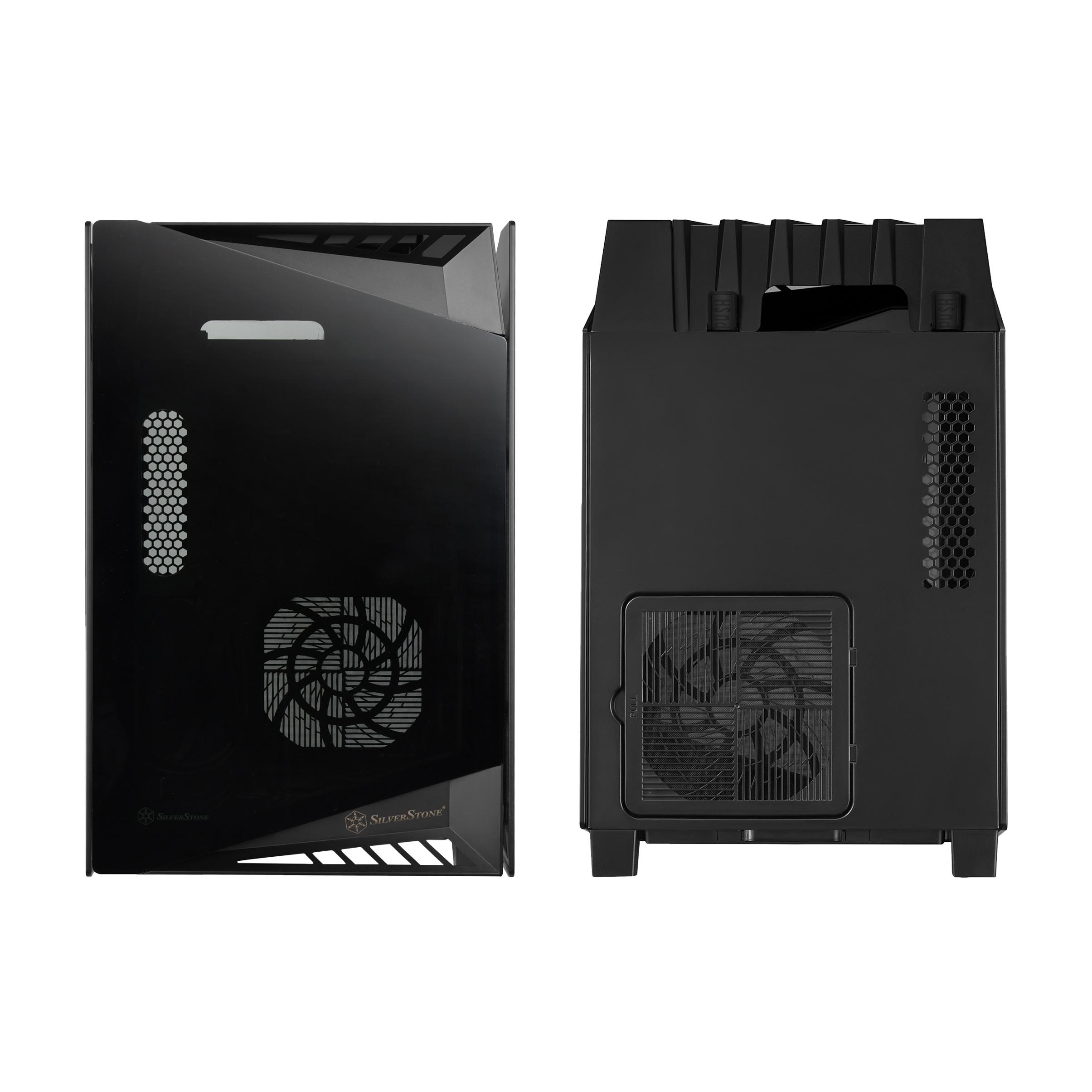 Silverstone Lucid LD03 -AF - Torre - Mini -dtx - nessuna fornitura di tensione (SFX12V/SFX -L12V) - Black - USB/Audio