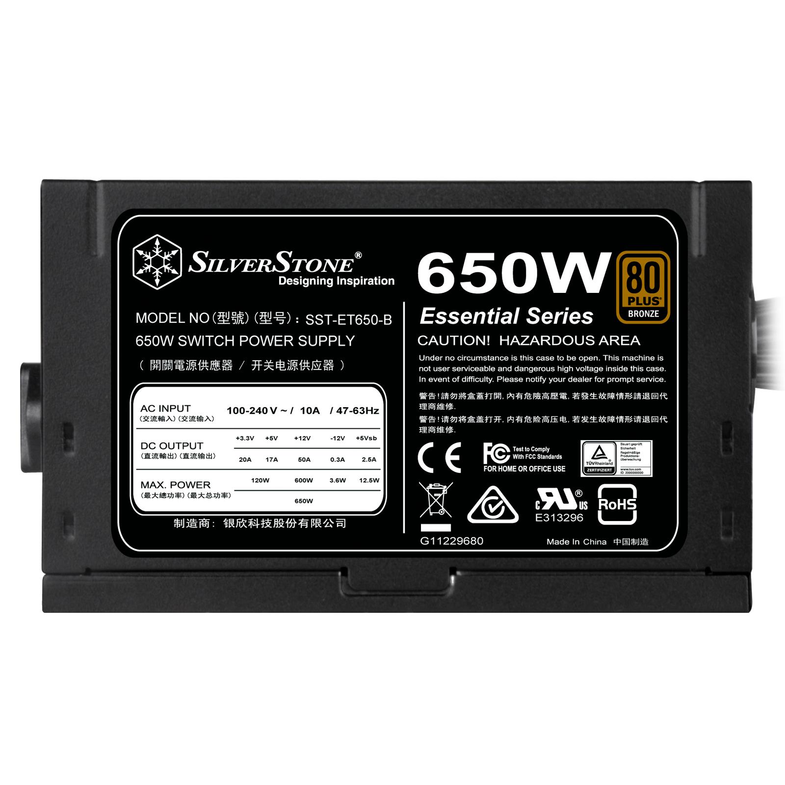 SilverStone? SST-ET650-B v1.4 650W, PC