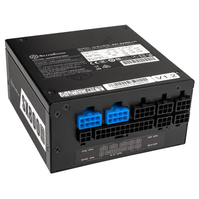 SilverStone SX800-LTI - V1.2 - Alimentatore (interno) - SFX12V/SFX-L12V - 80 PLUS Titanium - CA 90-264 V - 800 Watt - PFC attiv