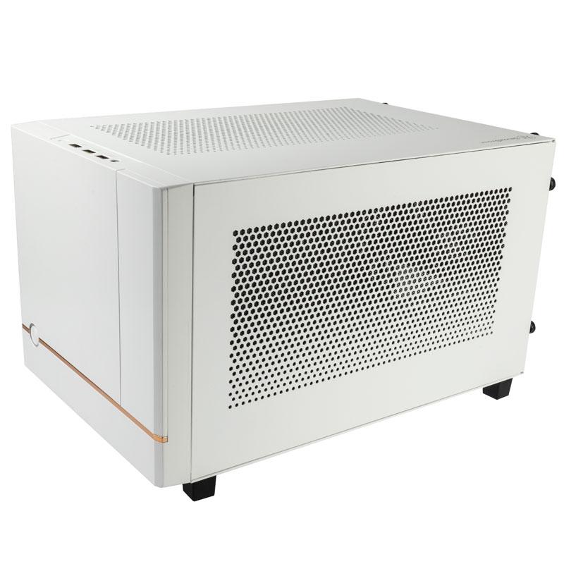 SilverStone Sugo Mini-ITX Compact Computer Cube White Case - SST-SG14W