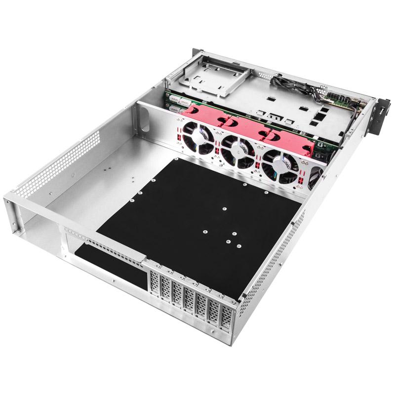 Alloggiamento per server con montaggio su rack RM22-308, 2U, E-ATX - nero