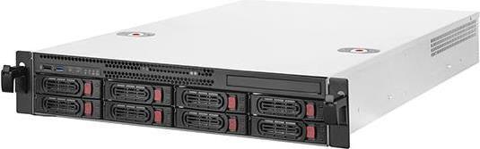 Alloggiamento per server con montaggio su rack RM22-308, 2U, E-ATX - nero
