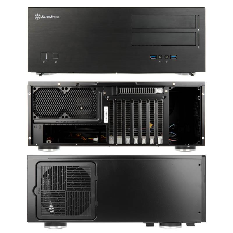 Custodia nera per PC al dettaglio SST-GD08B