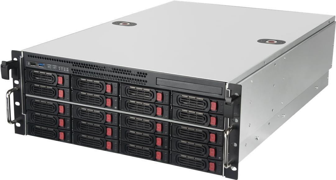 SST-RM43-320-RS Custodia per PC nera rack