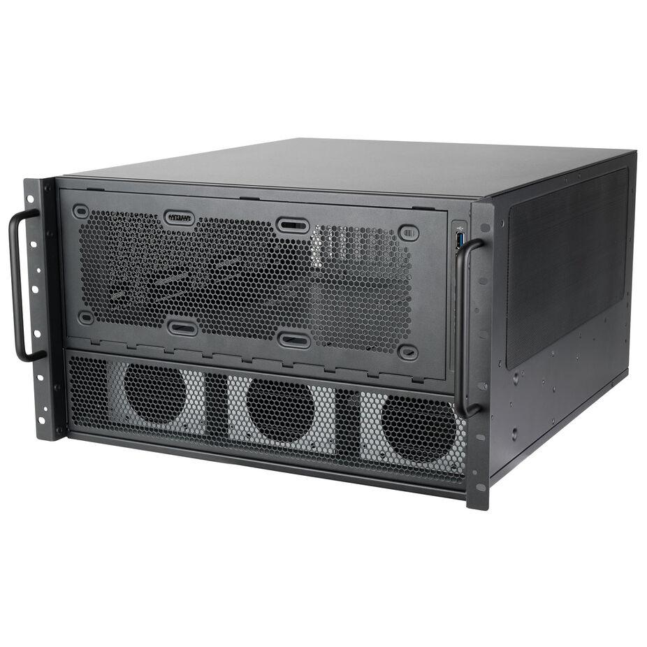 SilverStone SST-RM600 nero 6 unità di altezza - case - ATX (SST-RM600)