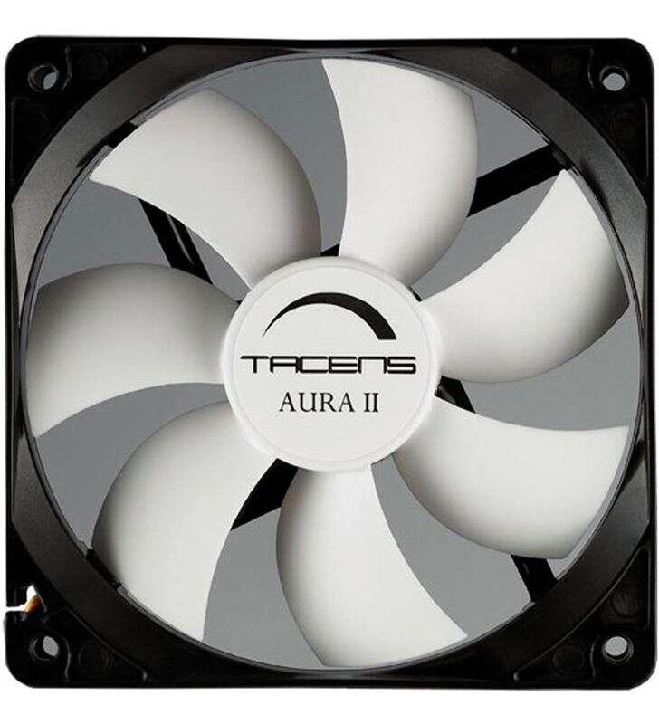 Tacens Aura II Fan 120mm - Alloggiamento nero Aspas bianco - velocit massima.1200 giri / min