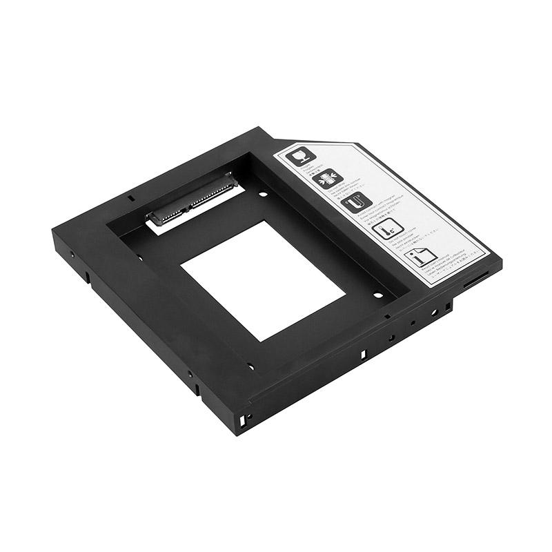 Silverstone Treasure TS06 - Adattatore Slim Storage - 13,3 cm Slim Line a 6,4 cm (linea Slim da 5,25 "a 6,40 cm (2,5")) - Nero