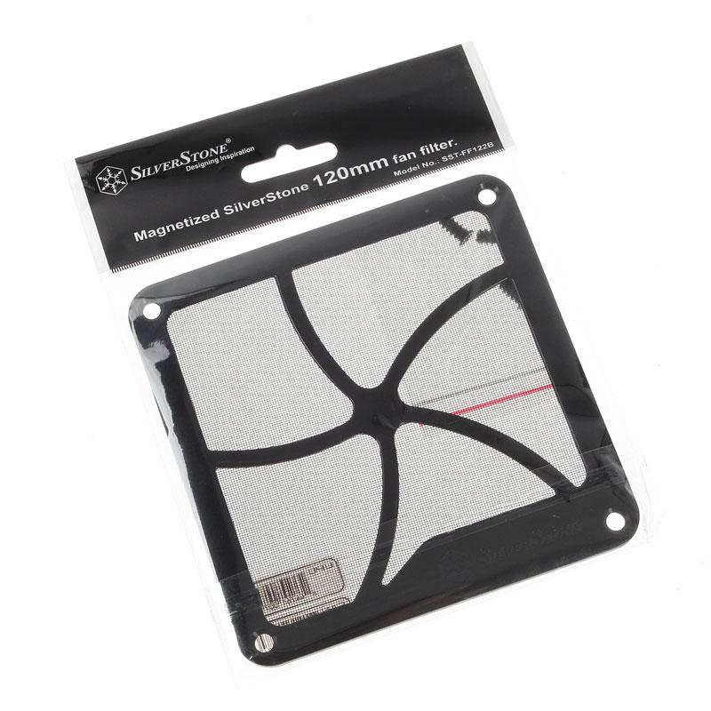 SilverStone FF122B Filter for systemsventilator 1-pack Sort