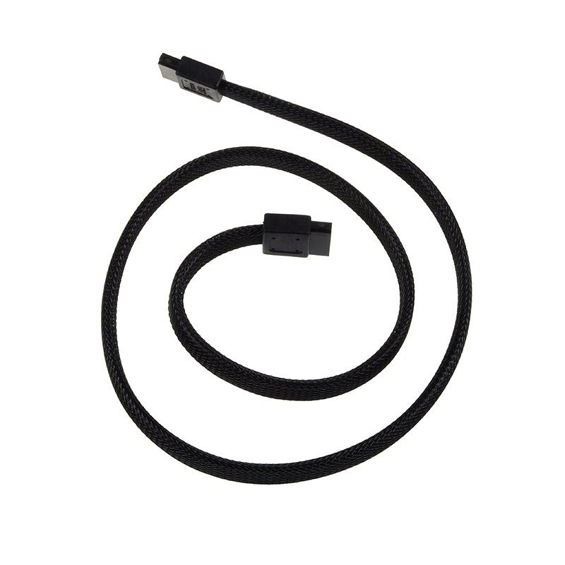 SilverStone Seriel ATA-kabel Sort 50cm