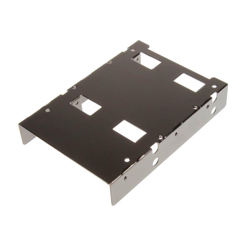 Silverstone SST-SDP08B pannello drive bay 8,89 cm [3.5] Nero, Nichel (Silverstone SST-SDP08B Bay Converter 35 to 2x 2.5 inch -