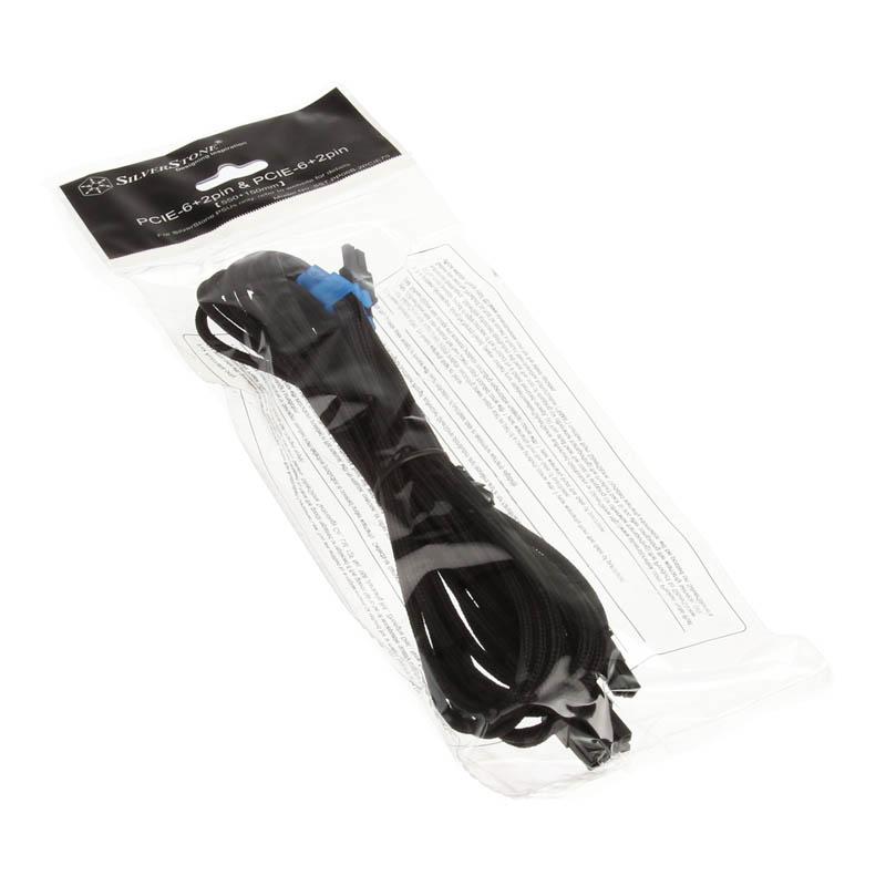 Silverstone SST-PP06B-2PCIE70 cavo di alimentazione interno (Silverstone 6+2 PCIe Cable [2x] 55cm - Black)
