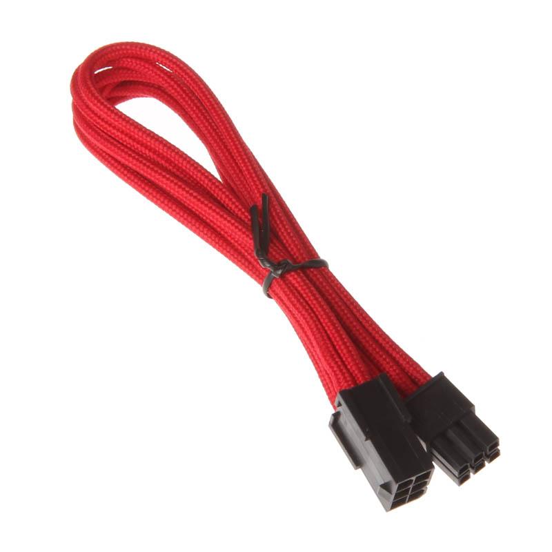 Silverstone 0.25m, 6pin/PCI-E 6pin 0,25 m (Silverstone 6-pin 25cm PCIe Extension - Red)