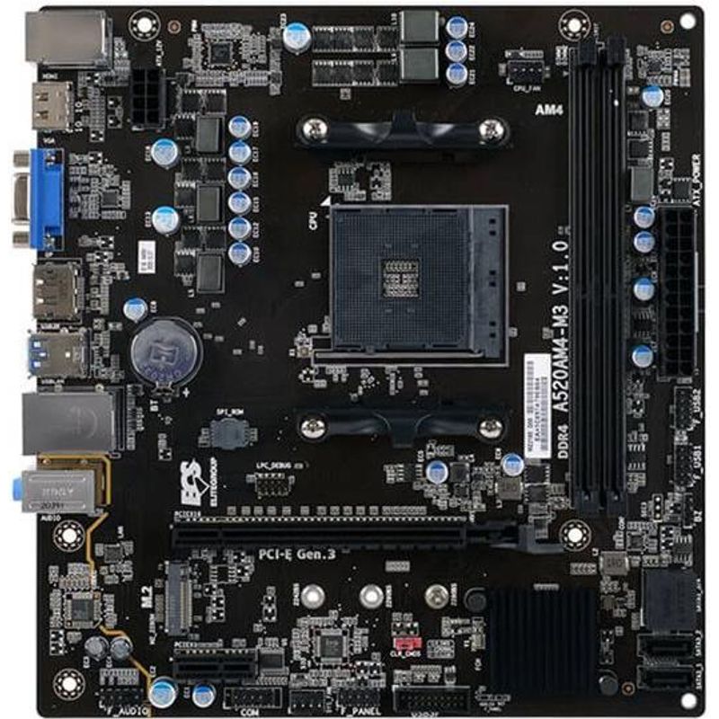 EliteGroup ECS A520AM4-M3 V1.1 AMD MATX Retail (89-206-MZ2100)