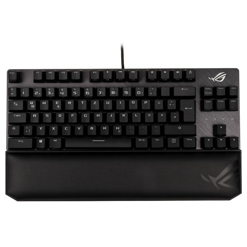 ASUS ROG Strix Scope NX TKL Deluxe tastiera USB Tedesco Nero, Grigio