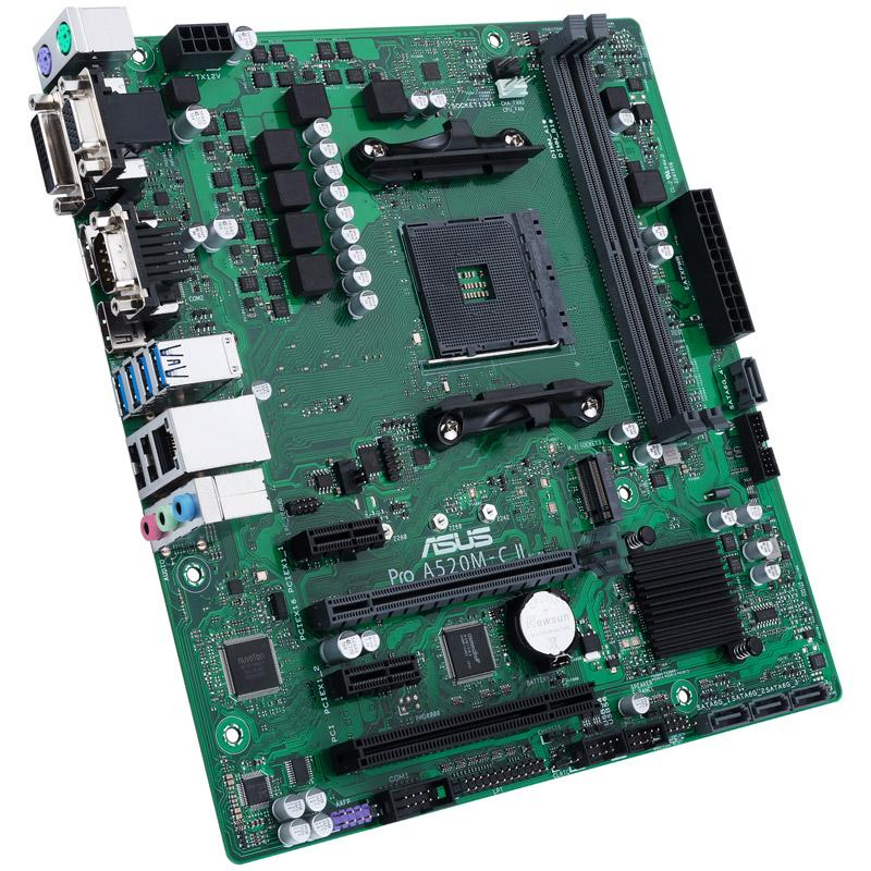 ASUS PRO A520M-C II/CSM AMD A520 Socket AM4 micro ATX