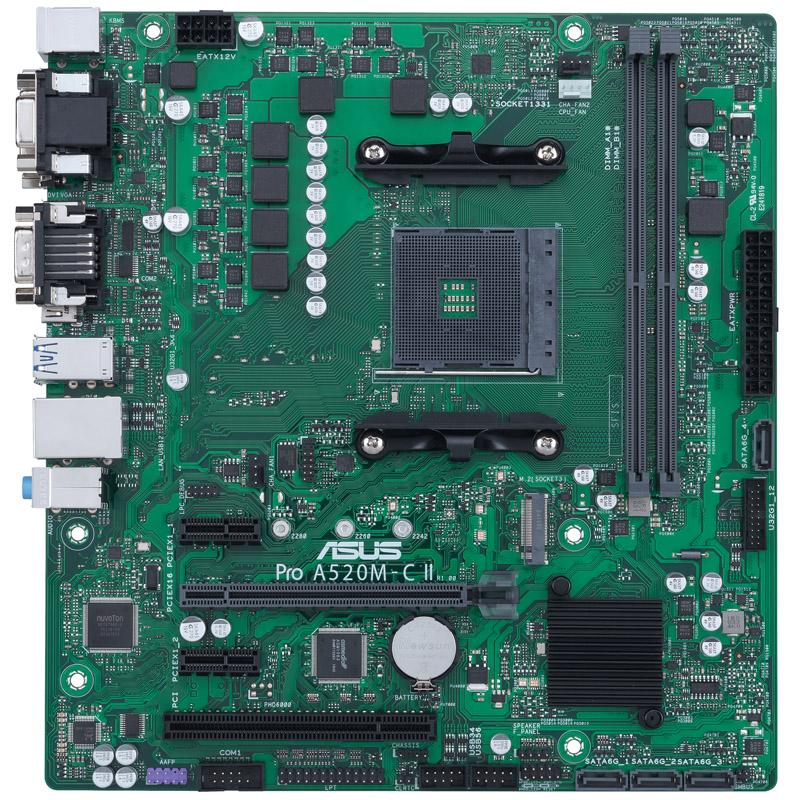 ASUS PRO A520M-C II/CSM AMD A520 Socket AM4 micro ATX