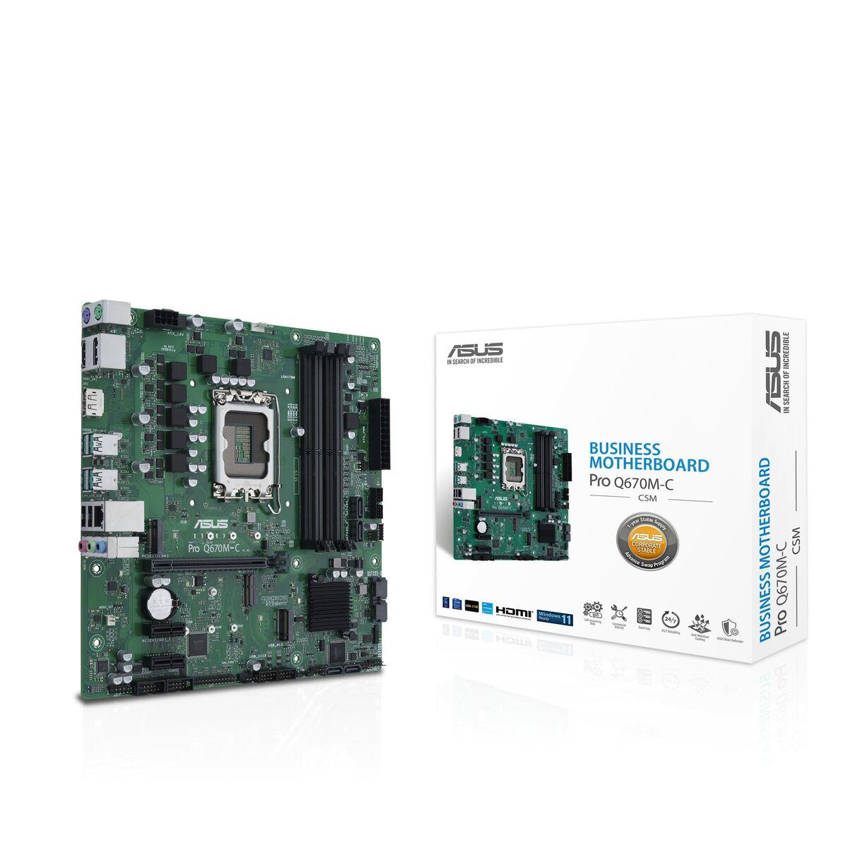 ASUS PRO Q670M-C-CSM Intel Q670 LGA 1700 micro ATX (ASUS Pro Q670M-C-CSM - bundkort - micr)