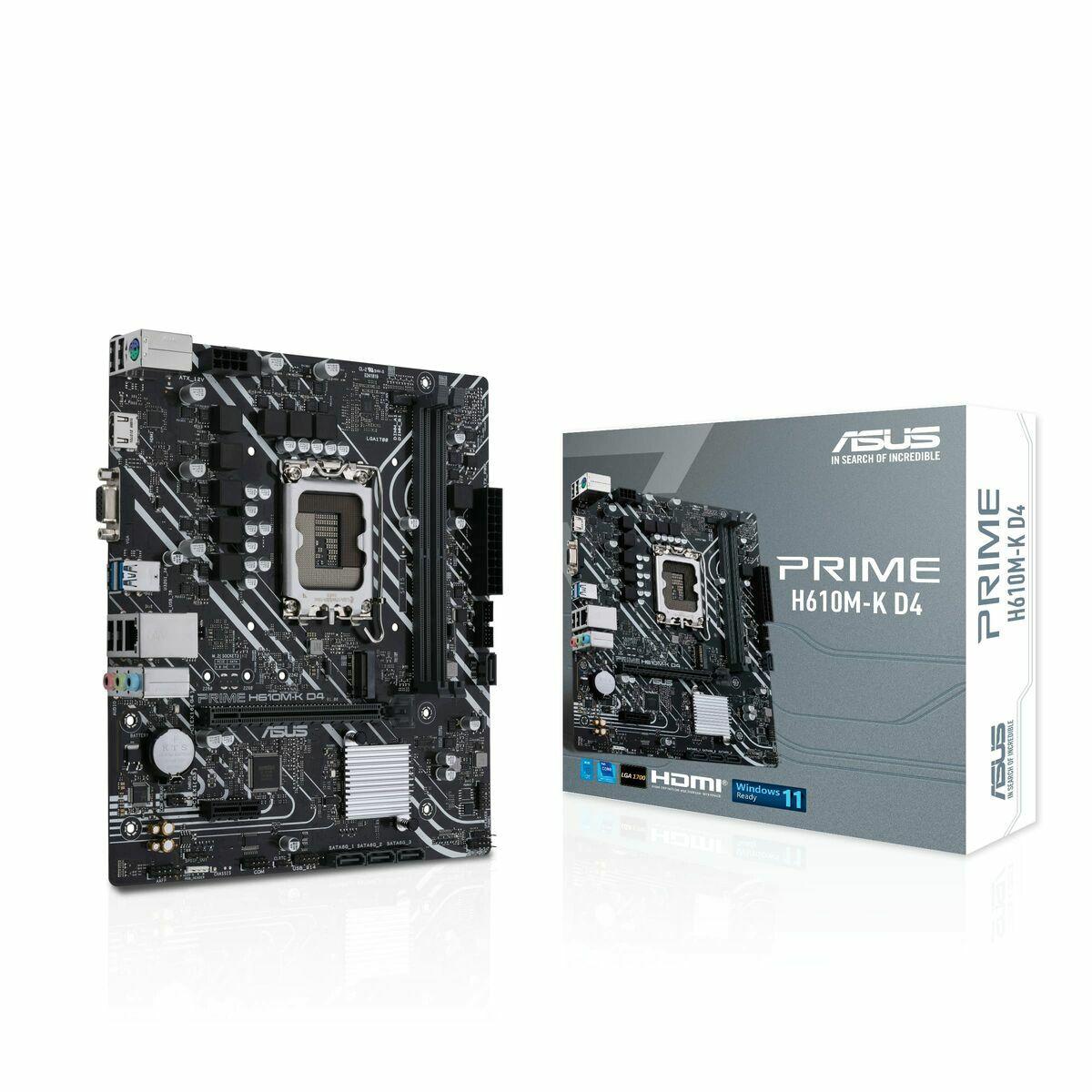 MB ASUS PRIME H610M-K D4 1700 (ALDER LAKE) 2DDR4 VGA+HDMI PCIE, M.2 mATX