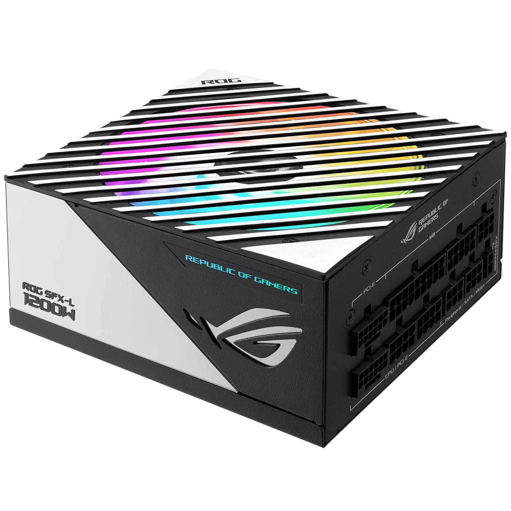 ASUS ROG -LOKI-1200T-SFX-L-GAMING alimentatore per computer 1200 W 20+4 pin ATX Nero, Argento (ASUS ROG Loki SFX-L str?mforsyni