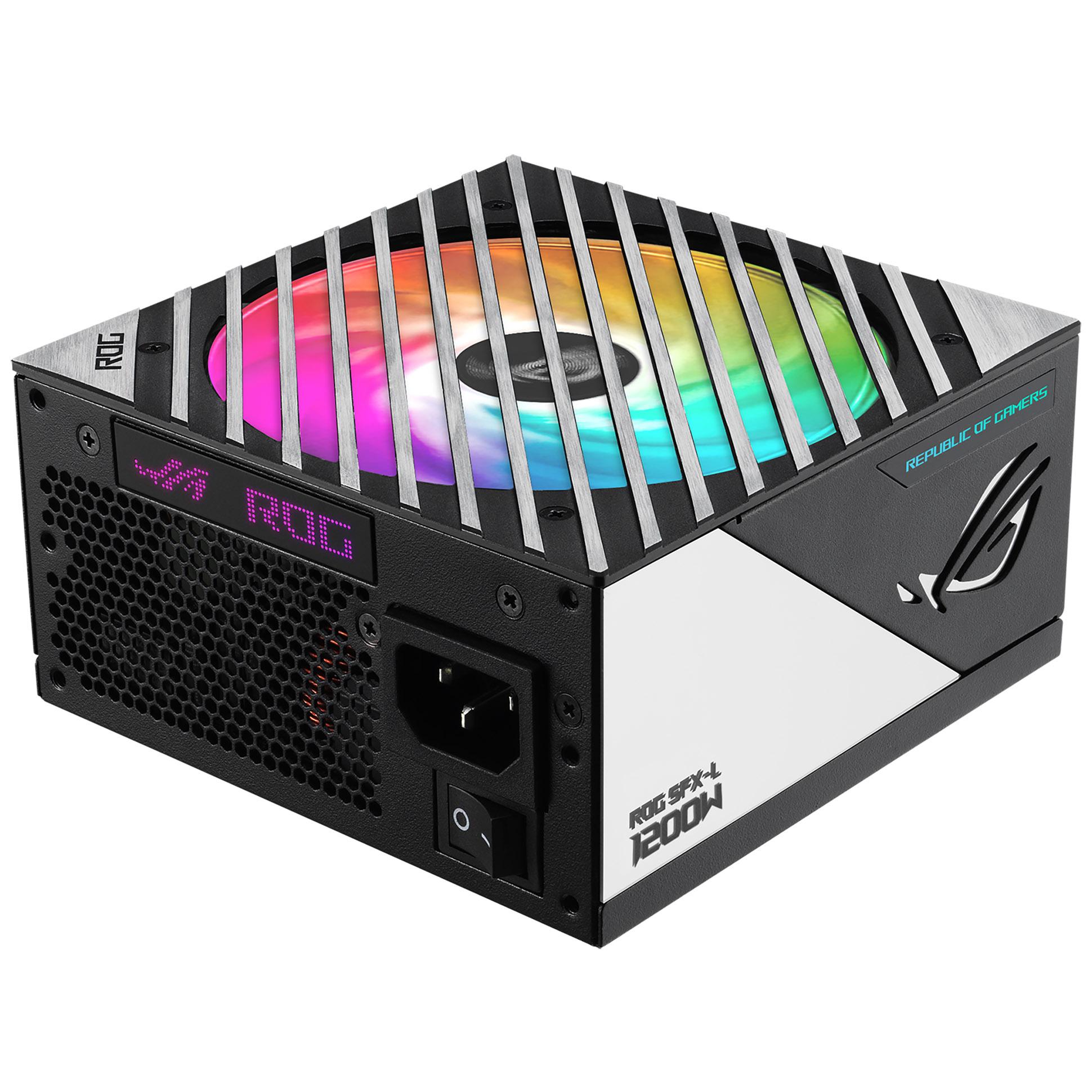 ASUS ROG -LOKI-1200T-SFX-L-GAMING alimentatore per computer 1200 W 20+4 pin ATX Nero, Argento (ASUS ROG Loki SFX-L str?mforsyni