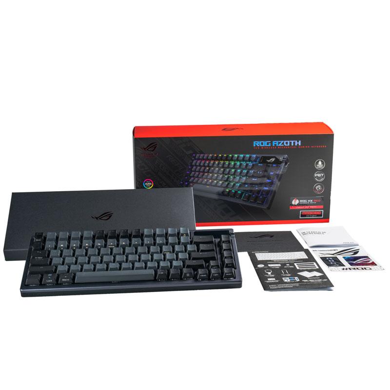 ASUS ROG Azoth tastiera USB + RF Wireless + Bluetooth QWERTY Nero