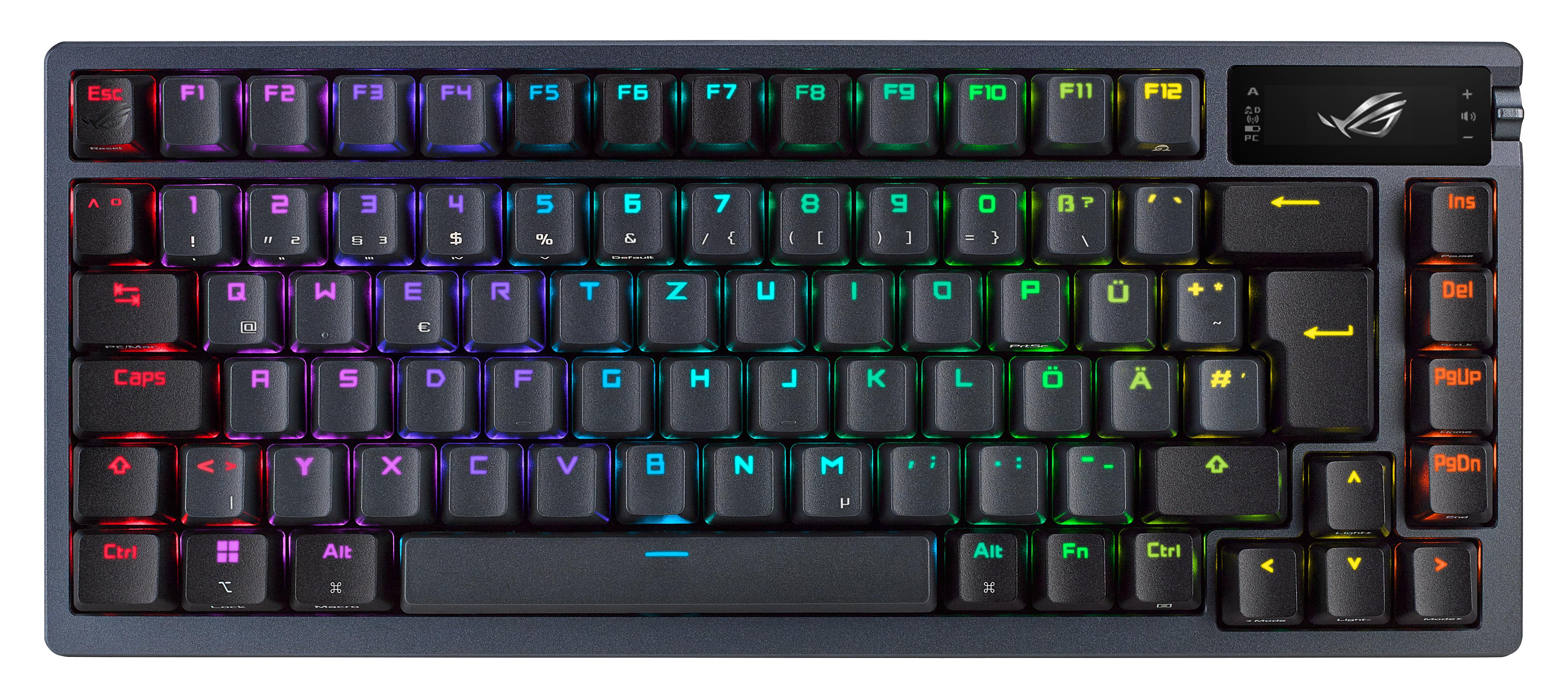 ASUS ROG Azoth tastiera USB + RF Wireless + Bluetooth QWERTY Nero