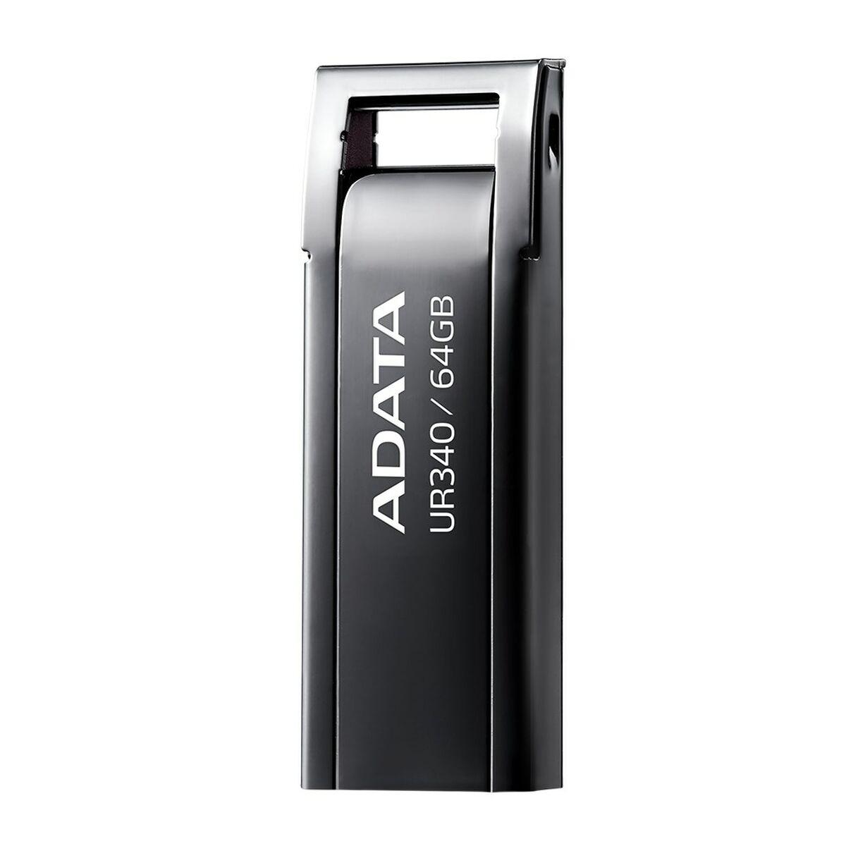 Penna USB ADATA UR340 64GB USB 3.2 Metallo Nero