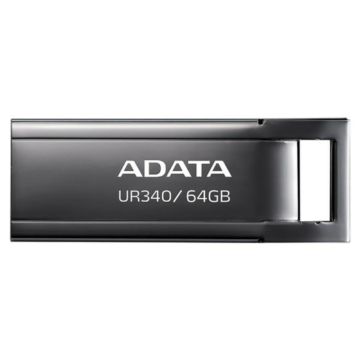 Penna USB ADATA UR340 64GB USB 3.2 Metallo Nero
