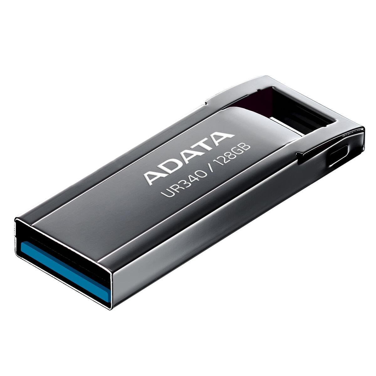 Penna USB ADATA UR340 128GB USB 3.2 Metallo Nero