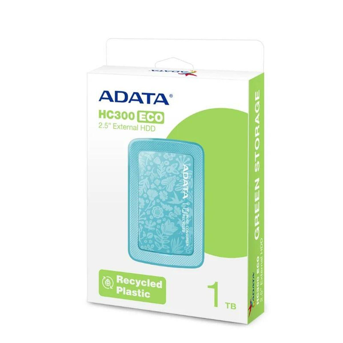 ADATA 1TB HC300 ECO Eco-Friendly External Hard Drive 2.5 USB 3.2 Ultra-slim AES 256-bit Encryption