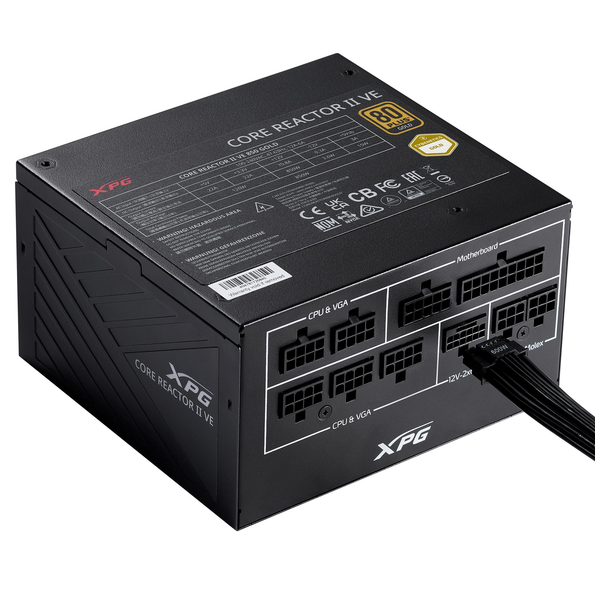 XPG COREREACTOR II VE 850W alimentatore per computer 24-pin ATX ATX Nero