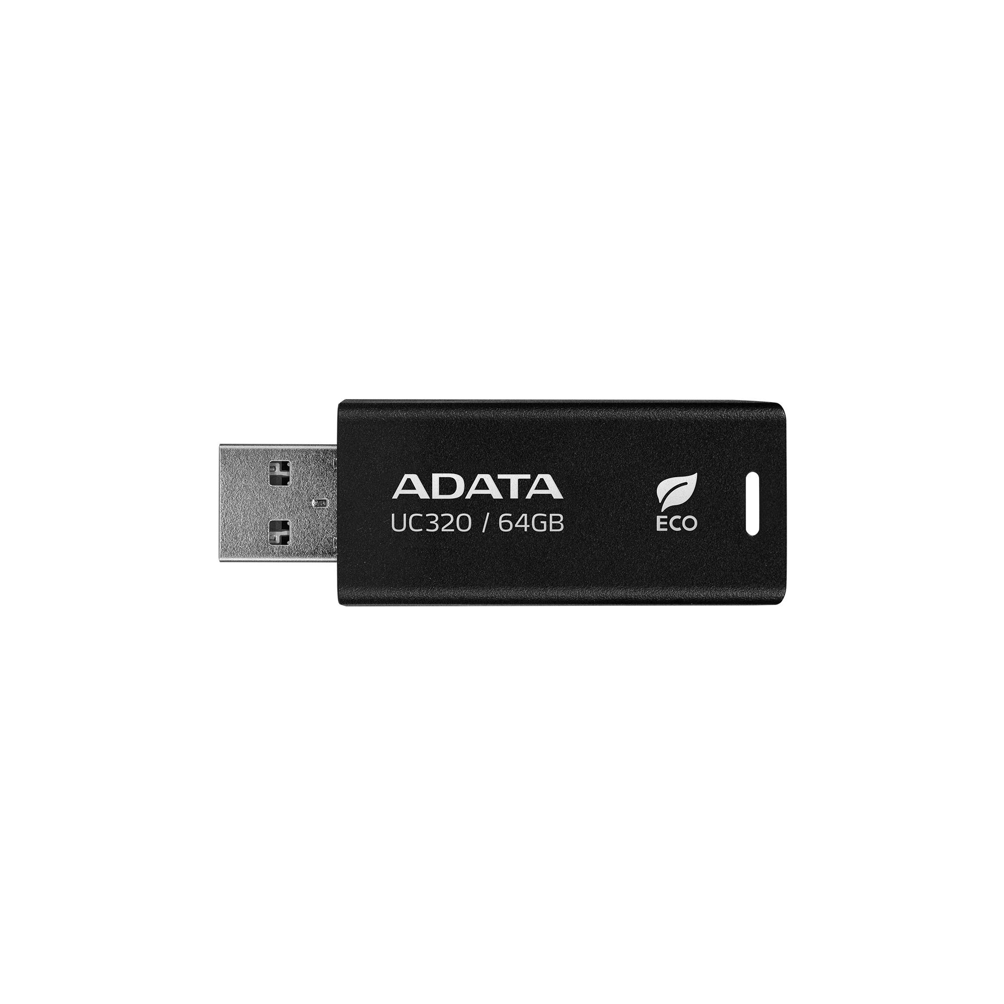 ADATA UC320 unità flash USB 64 GB USB tipo A 3.2 Gen 1 (3.1 Gen 1) Nero