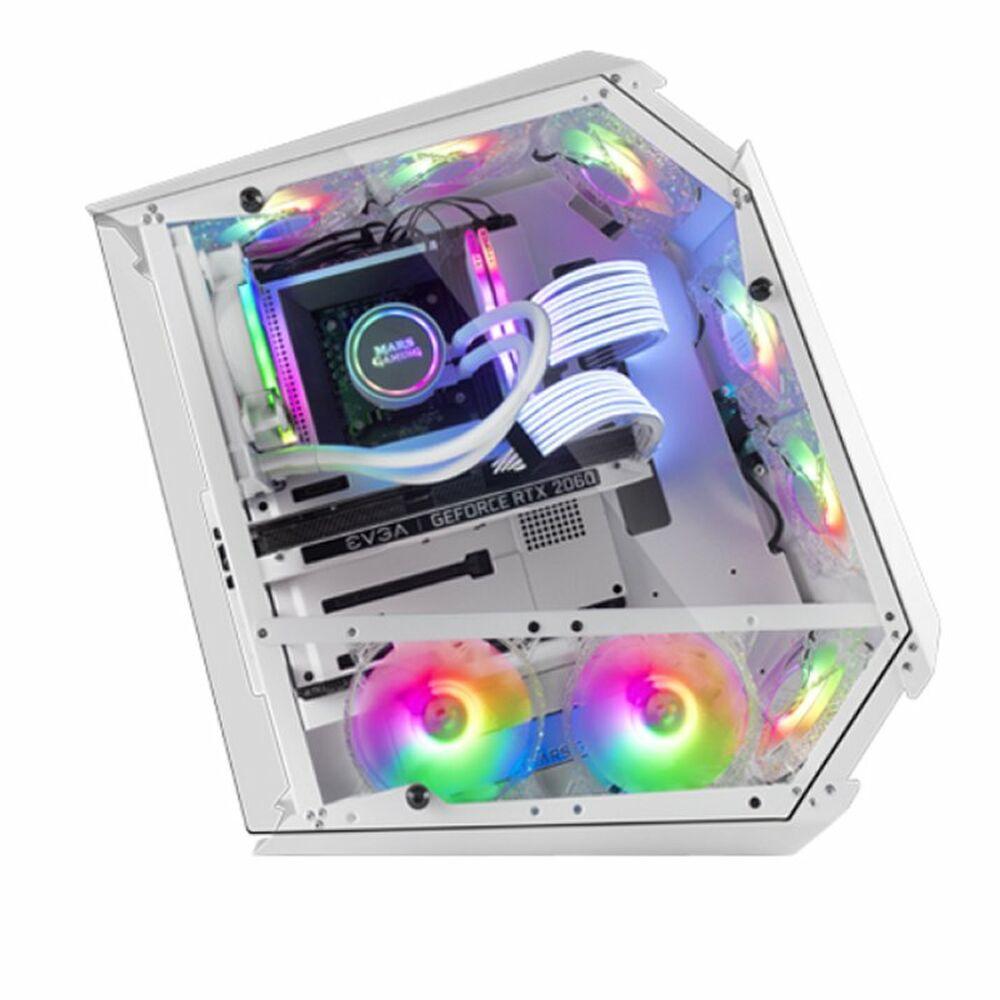 BOITIER MOYEN TOUR ATX MARS GAMING MC51 RGB AVEC PANNEAUX VITRS (BLANC)