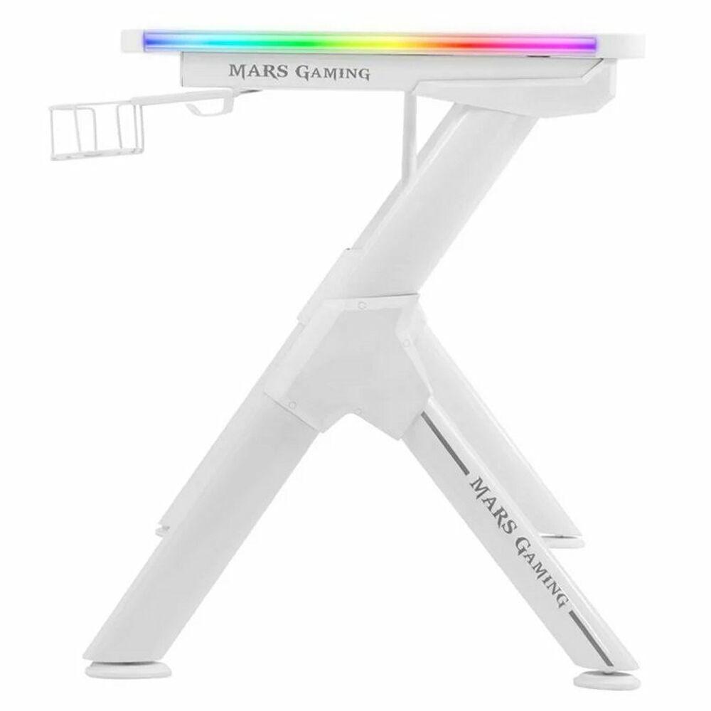 Tavolo da gioco Mars Gaming MGDXL RGB BIANCO